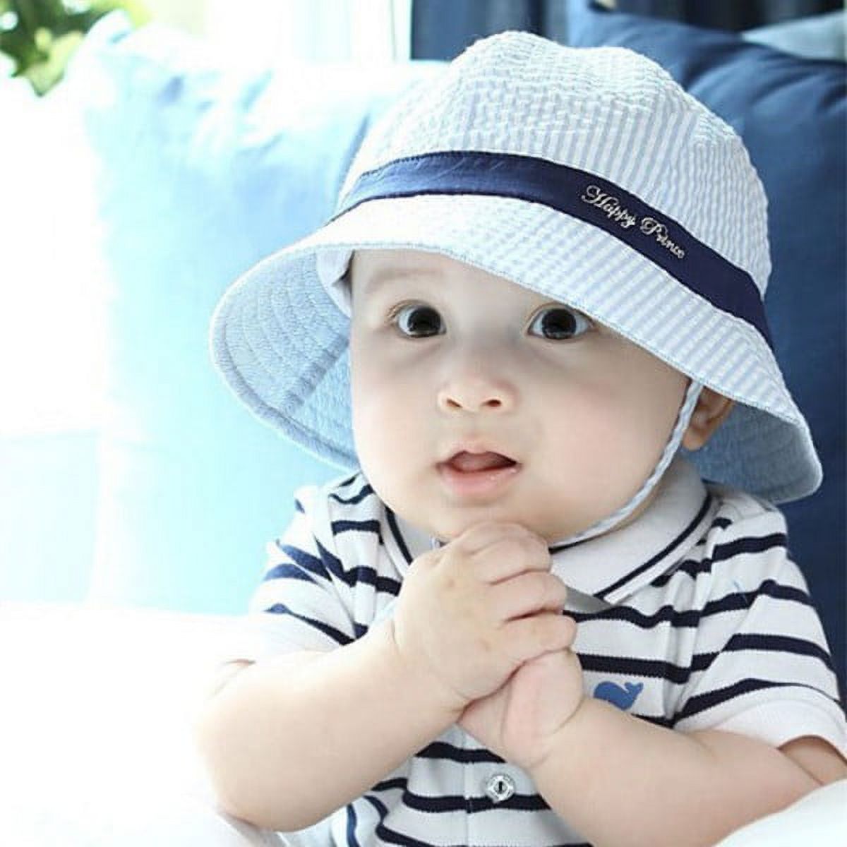 Summer Baby Sun Cap Infant Boy Girl Beach Bucket Hat Visor Headwear Decors 6-24M